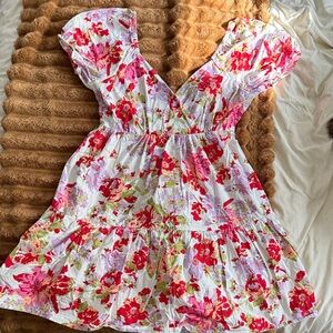 Floral Puff Sleeve Dress